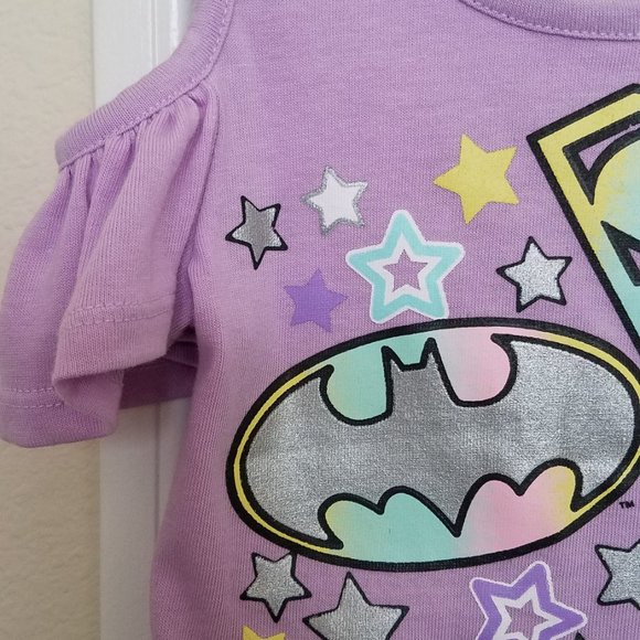 DC COMICS Justice League Toddler Girls' Cold Shoulder Top & Tulle Scooter Skirt - Picture 3 of 9